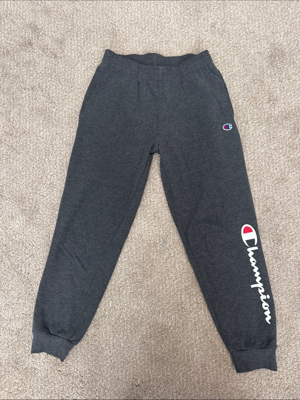 Champion Kids Charcoal Gray Logo Joggers